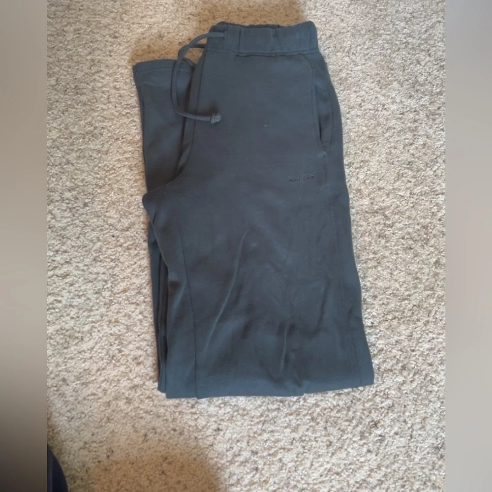 Garage green straight leg sweatpants - Picture 2 of 3